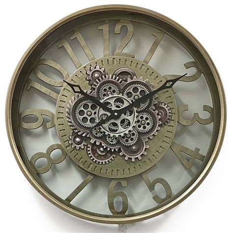 Coupon Wall Clocks With Exposed Gears